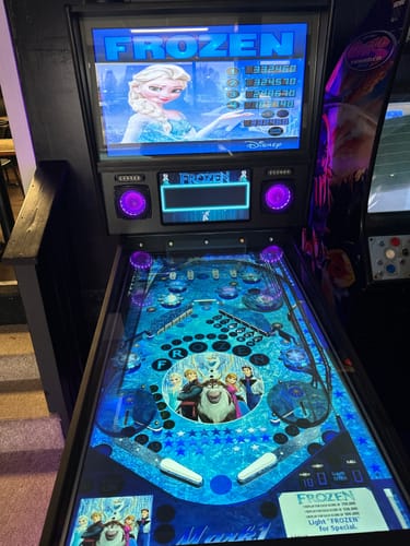 Customer photo review of ABVIDEOARCADES 120hz Virtual Pinball New Pinup Popper system 1330 pinball games + 1000 jukebox song.