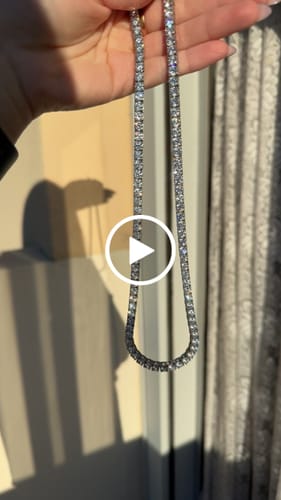 Customer video review of ICE BREAKER CHAIN. - 5MM WHITE GOLD