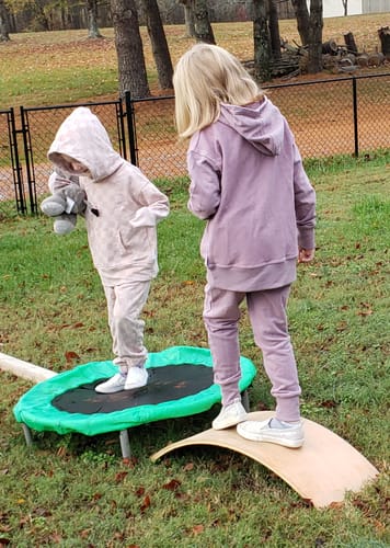 Customer photo review of hoodie - pink check
