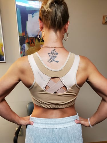 Customer photo review of AlignMe Pullover Posture Sports Bra For Women