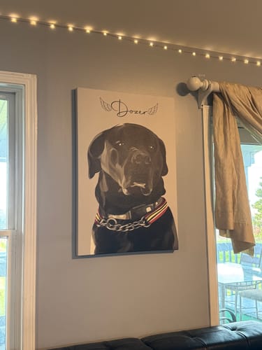 Customer photo review of Pet Art Canvas Wrap
