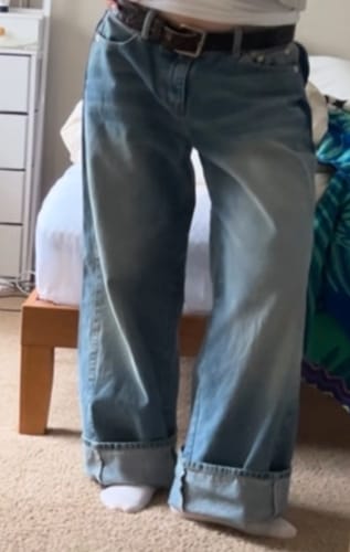 Customer photo review of Marlee Denim Low-Rise Jeans