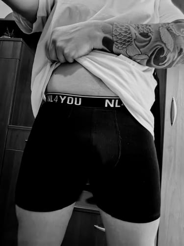 Customer photo review of Classy Long Black - Дълги памучни боксерки