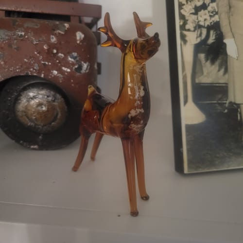 Customer photo review of Memorial Deer with Cremation Ash