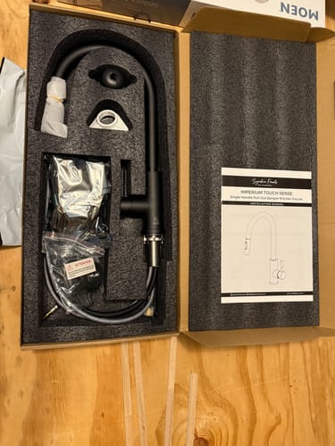 Customer photo review of Imperium Touch Control Dual Function Pull Out Spout Kitchen Faucet