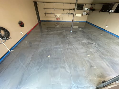 Customer photo review of Metallic Epoxy Floors Liquid Pigments