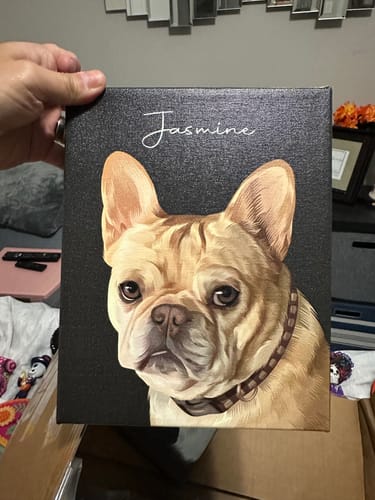 Customer photo review of Pet Art Canvas Wrap