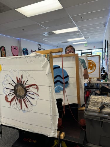 Customer photo review of Tuft Love Group Tufting Classes (Superior, CO)