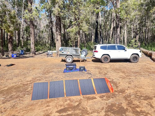 Customer photo review of 300W Solar Blanket Kit with Raptor Skin