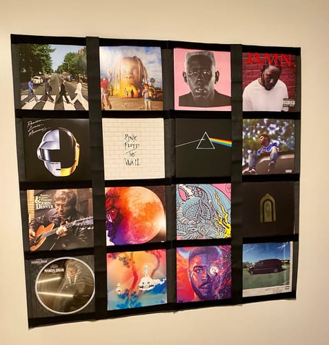 Customer photo review of 12" Vinyl Record Display Frame - LP Wall Storage