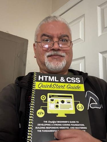 Customer photo review of HTML & CSS QuickStart Guide