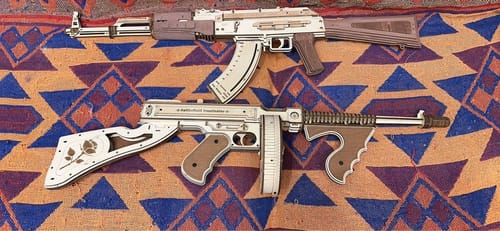 Customer photo review of High-Precision Submachine Gun Model Kit