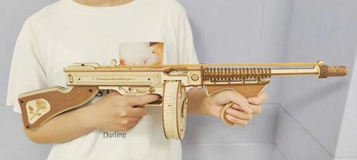 Customer photo review of High-Precision Submachine Gun Model Kit