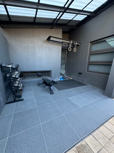 Customer photo review of Miramat® Mega - 214cm x 153cm - Very Large Exercise Mat - In Stock