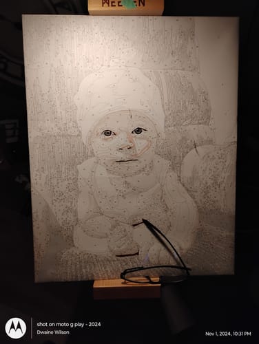 Customer photo review of 7x Premium Quality Paint Brushes