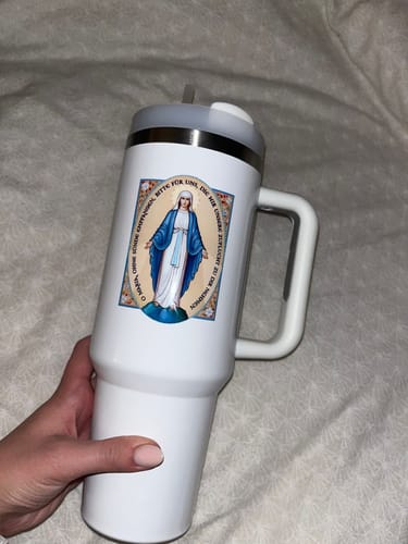 Kundenbewertung mit Foto zu O Maria, bitte für uns - Thermobecher