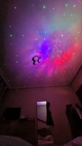 Customer photo review of Astronaut Nebula & Stars LED Projector