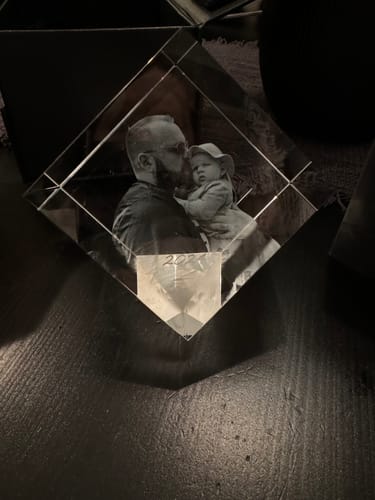 Customer photo review of Krystall med avskåret hjørne 3 størrelse