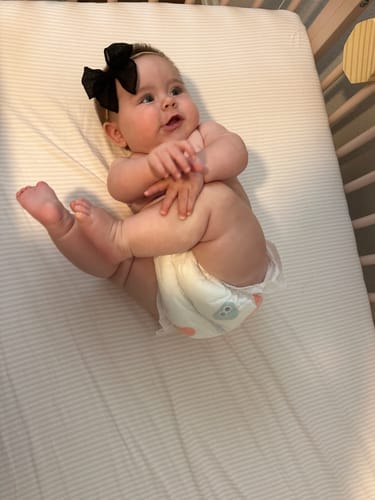 Customer photo review of Wispy Cloud Diaper Monthly Box