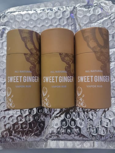 Customer photo review of Sweet Ginger Vapor Rub