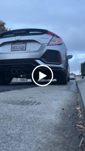 Alex P. review of 2017-21 Honda Civic Hatchback Sport FK7 3" NO MUFFLER Cat-Back Exhaust image 1 out of 1