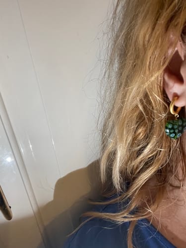 Customer photo review of VERDE LOVE HOOPS