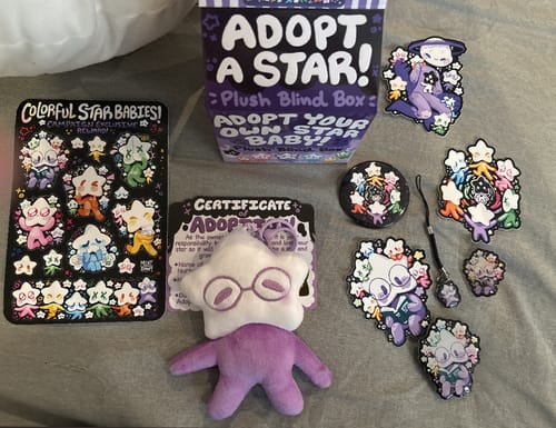 Customer photo review of Adopt a Star Baby Plush Blind Box