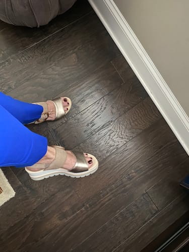 Customer photo review of GABOR WEDGE Platino/Taupe
