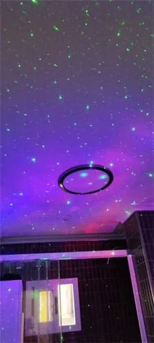 Customer photo review of Astronaut Nebula & Stars LED Projector