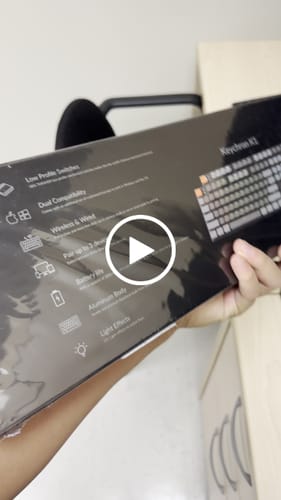 Customer video review of Keychron K1 V4 Low Profile TKL RGB Mechanical Keyboard