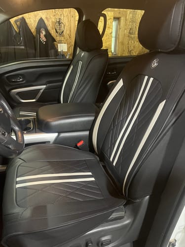 Customer photo review of Car Seat Covers (Back Row Add on)