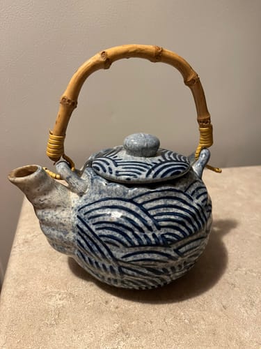 Customer photo review of Japanese Sea Wave Wabi-sabi Tea Set