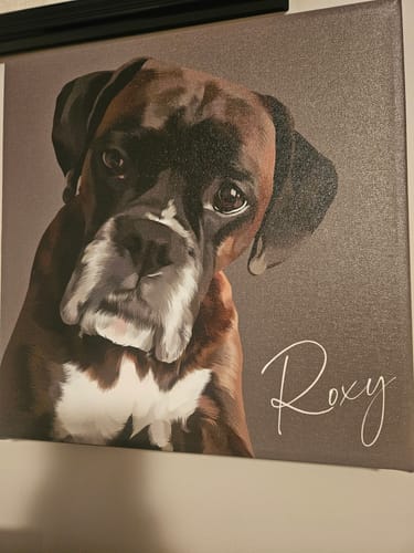 Customer photo review of Pet Art Canvas Wrap