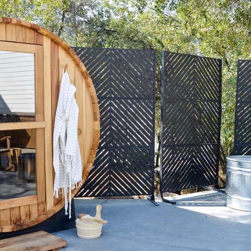 Customer photo review of Smartmak® 2 People Barrel Sauna Kit - Barrel 2