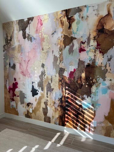 Customer photo review of "Cappuccino" Oversized Wall Mural