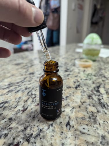 Customer photo review of Resilient | Oral Vitamin Tincture Formula | Natural Berry Flavor