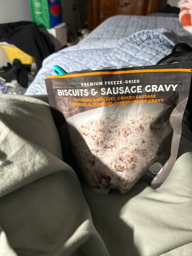 Customer photo review of Biscuits & Sausage Gravy