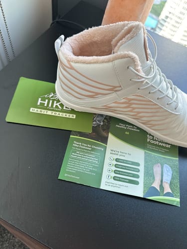 Customer photo review of Lorax Winter – Ergonomic & Supportive Winter Barefoot Shoes (Unisex)