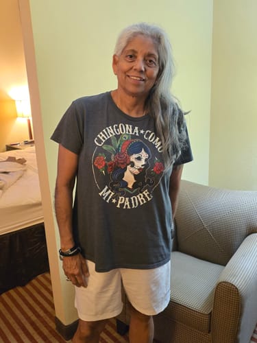 Customer photo review of Chingona Every Damn Day Loteria T-Shirt