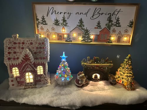 Customer photo review of Merry and Bright LED Sign