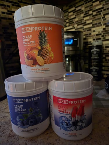 Customer photo review of WICKED Protein Powder Sampler Bundle Deal (PRE ORDER)
