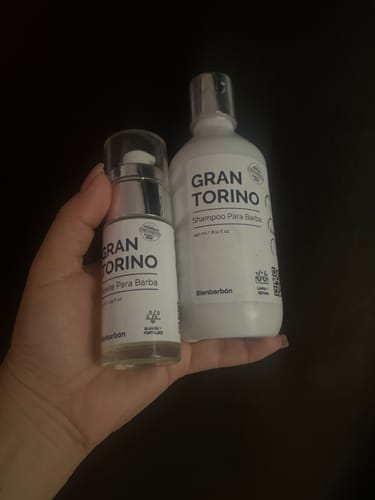 Customer photo review of Aceite y Shampoo Para Barba · Paquete 2 Piezas