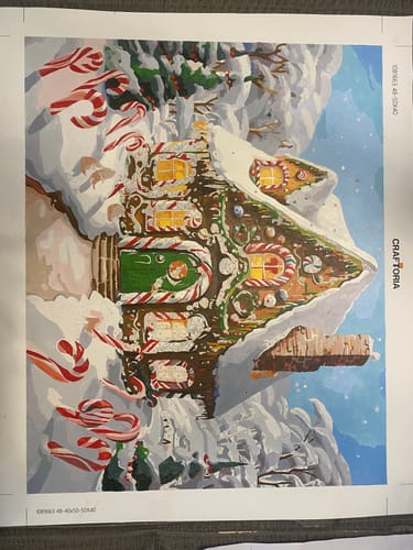 Customer photo review of Snow-Kissed Gingerbread Home