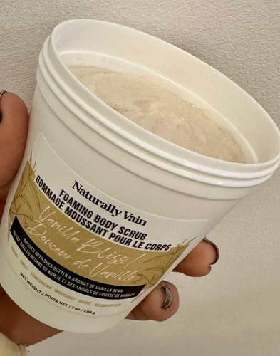 Customer photo review of Vanilla Bliss - Foaming Body Scrub