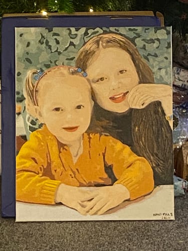 Customer photo review of Custom Paint by Numbers Kit