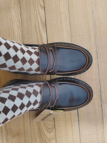 Customer photo review of Handmade Round Head Mary Jane Shoes Loafers 41