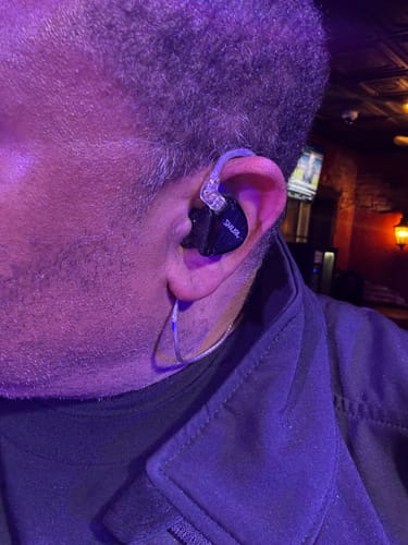 Customer photo review of Expression XP03: Custom Wired Silicone In-Ear Monitors