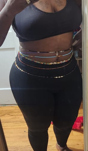 Customer photo review of Vibrant Muse Clasp Waist Beads