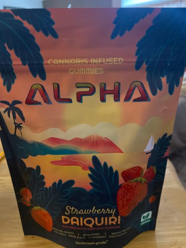 Customer photo review of Strawberry Daiquiri 3000mg THC Blend Vegan Gummies 30 Pack
