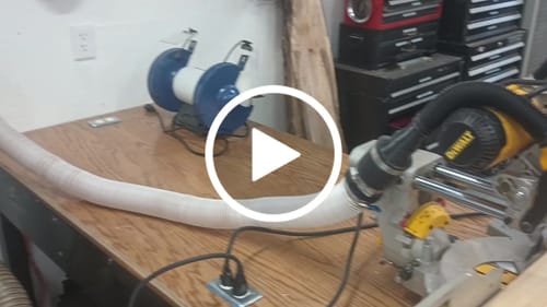 Customer video review of DeWalt DWS779/780 Sliding Miter Saw Dust Collection